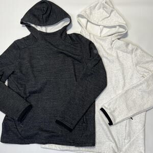 FLX Hoodie Pullover Mens Large 1/4 Zip Fleece Active Outdoor Pockets Lot of 2